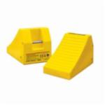 CHECKERS MC3011 Heavy Duty Lightweight Wheel Chock, 16 in H x 14-1/2 in W x 24.6 in D, Urethane, Yellow