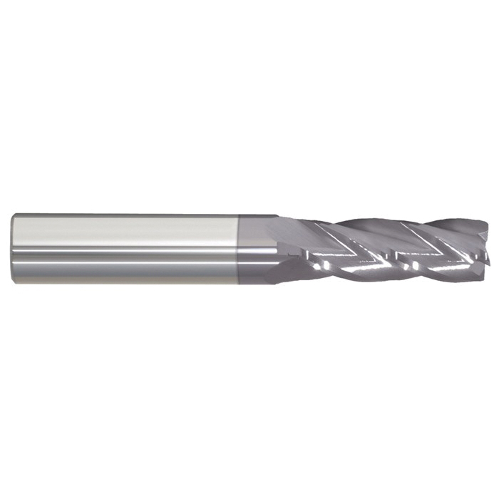 Monster Tool 206-001203A Center Cutting Equal Index Regular Length Single End Square End Mill, 1/2 in Dia Cutter, 1-1/4 in Length of Cut, 4 Flutes, 1/2 in Dia Shank, 3 in OAL, AlTiN Coated