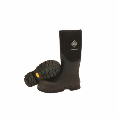 Muck by Honeywell CSCT-000-BLK-050 Chore Cool CSCT-000 Work Boots, Men's, SZ 6, 16 in H, Steel Toe, Neoprene Rubber/4 mm CR Flex Foam Upper, Vibram Outsole, Resists: Chemicals and Organic Waste, ASTM F2413-11 M I/75 C/75 EH