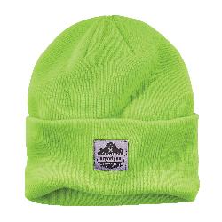 N-Ferno 16806 Cuffed Rib Knit Beanie Hat, Universal, Lime, Acrylic