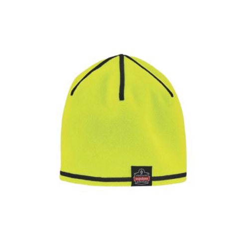 N-Ferno 16816 Reversible Knit Cap, Universal, Gray/Lime, Polyester Fleece