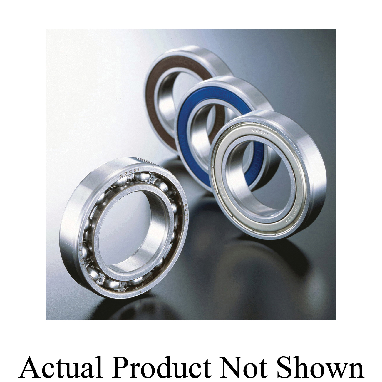 NACHI 16009 Deep Groove Ball Bearing, 45 mm Dia Bore, 75 mm OD, 1 Row, 10 mm W, 12900 N Dynamic/10500 N Static Load