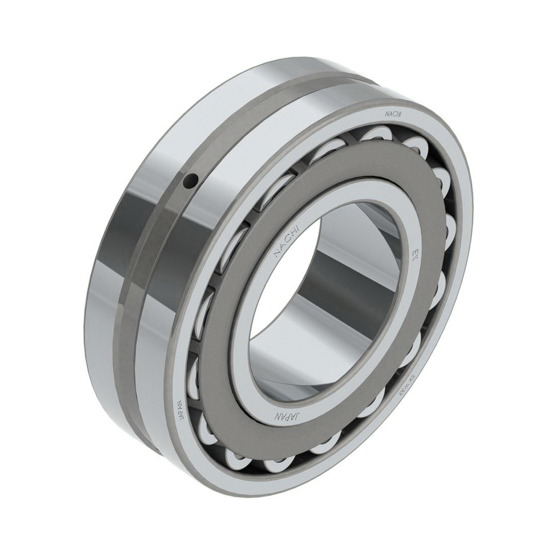 NACHI 21317EXQW33C3 Spherical Roller Bearing With Cylindrical Bore, 85 mm Dia Bore, 180 mm OD, 2 Rows, 41 mm W, 415000 N Dynamic/372000 N Static Load