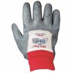 Nitri-Flex 4000P-08 General Purpose Gloves, Coated, Wing Thumb Style, S/SZ 8, Nitrile Palm, Cotton, Gray/White, Knit Wrist Cuff, Nitrile Coating, Resists: Abrasion, Cut, Puncture and Tear, Cotton Interlock Knit Lining