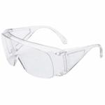 North by Honeywell 11180029 Polysafe Single Lens Safety Eyewear, Hard Coated, Clear Lens, Wrap Around Frame, Clear, Polycarbonate Frame, Polycarbonate Lens, ANSI Z87.1-2010, CSA Z94.3