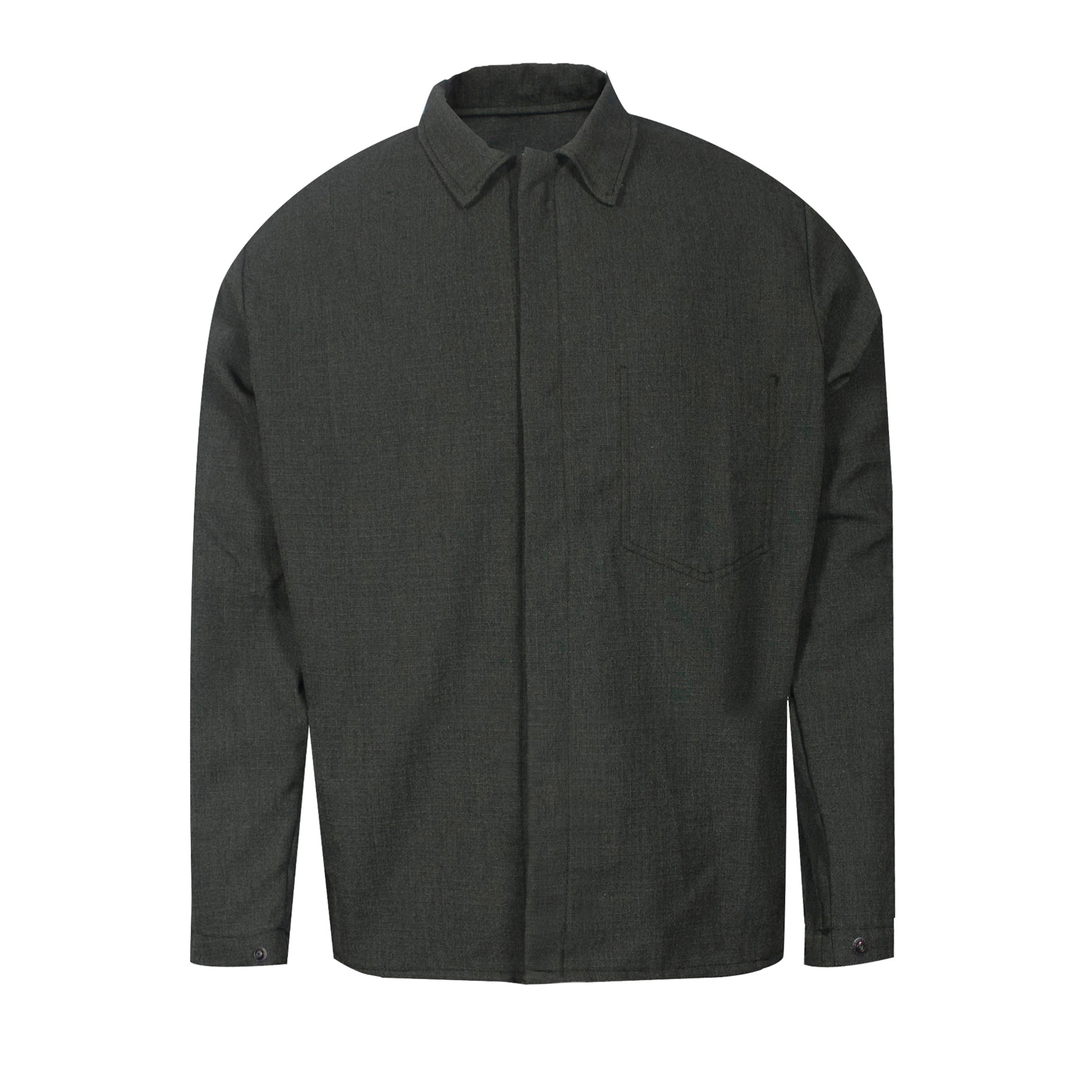 CARBON ARMOUR C07H3GCBG2X30 Jacket, Dark Green, OPF Blend/Ripstop, 48 to 52 in Chest, Resists: Arc Flash and Radiation, ASTM F1506-10a