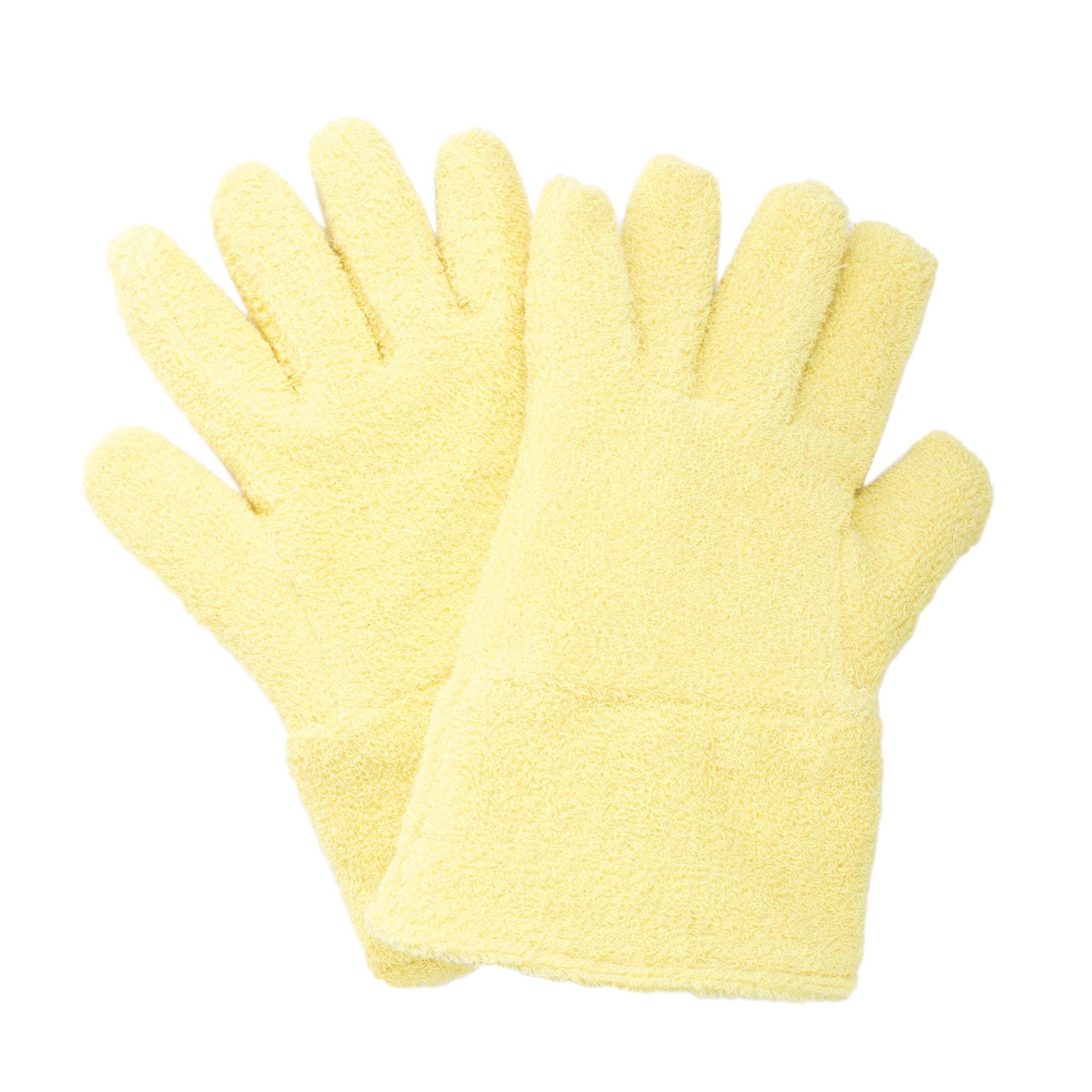 CutGuard G46KTNL00213 Heat-Resistant Gloves, Universal, ANSI Heat Level: 4, Kevlar Terry Cloth, Yellow, Nomex Felt Lining, 13 in L, Resists: Cut and Heat, 500 deg F Max