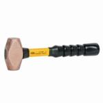 Nupla 30-025 Sledge Hammer, 12 in OAL, Brass Head, Fiberglass Handle
