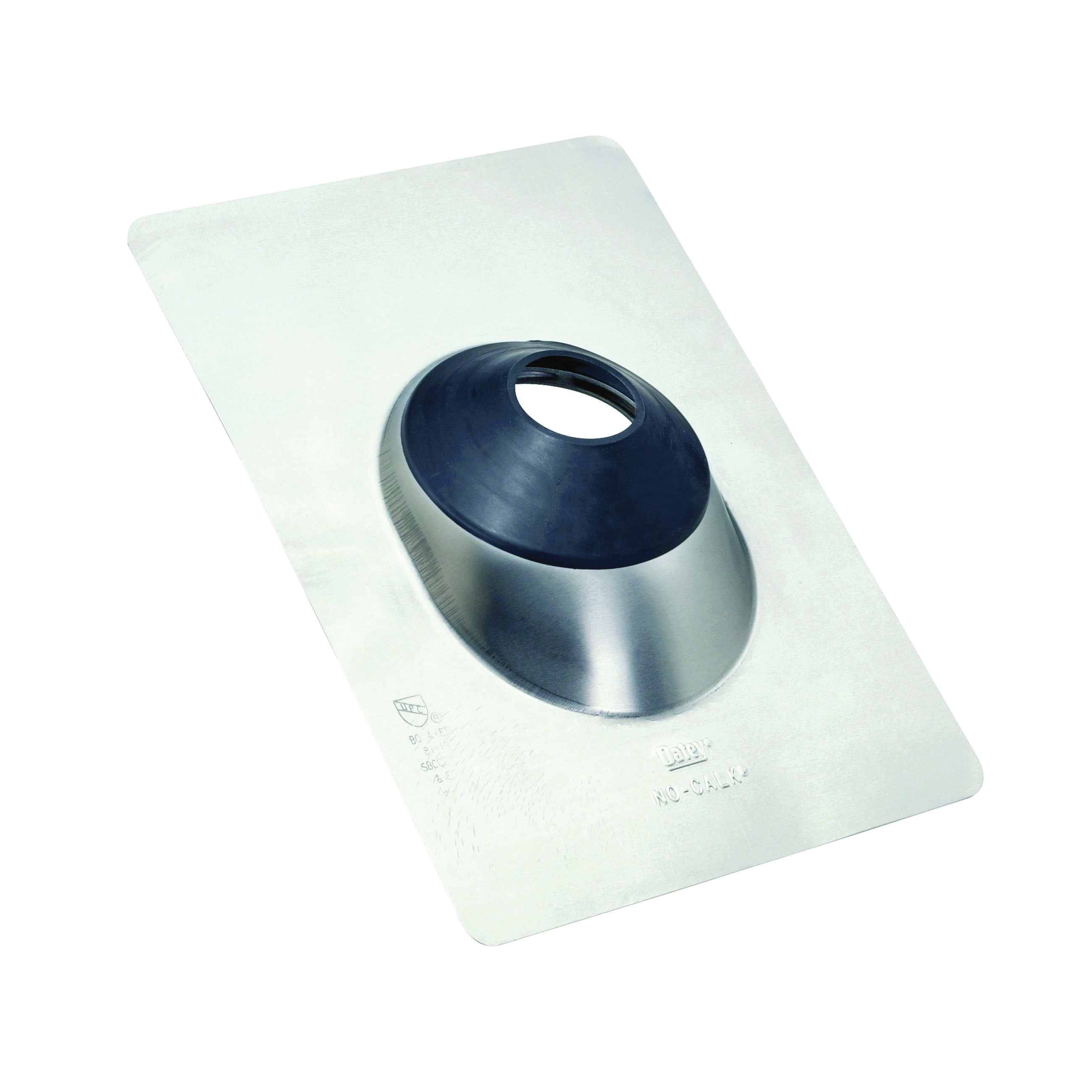 Oatey All-Flash No-Calk 12945 Roof Flashing, Aluminum, 1-1/2 to 3 in Pipe, 11 in W x 14-1/2 in L Base