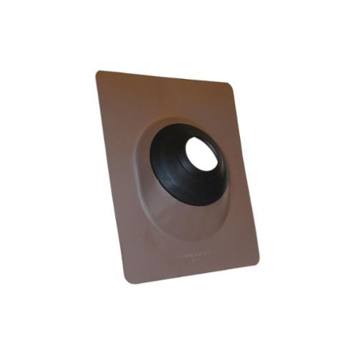 Oatey Color-Flash All-Flash No-Calk 12953 Roof Flashing, Aluminum, 3 to 4 in Pipe, 12 in W x 15-1/2 in L Base