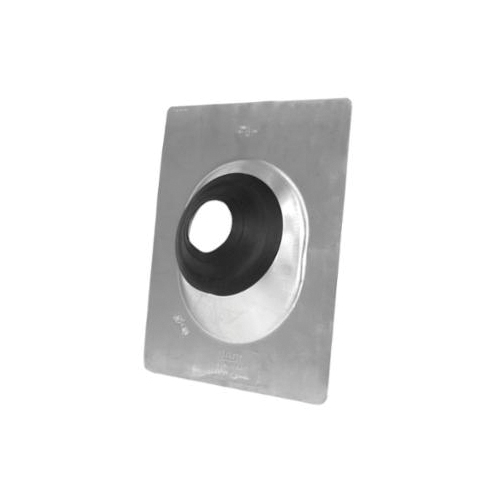 Oatey All-Flash No-Calk 12956 Roof Flashing, Aluminum, 3 to 4 in Pipe, 12 in W x 15-1/2 in L Base