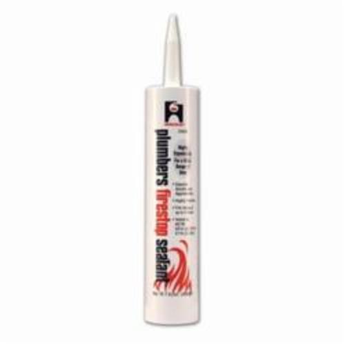 Hercules 25696 Firestop Caulk, Cartridge Container, Composition: Acrylic Polymer, Calcium Carbonate, Sulfuric acid, compound with graphite, Alumina Trihydrate, Up to 3 hr Fire Rating, Off-White