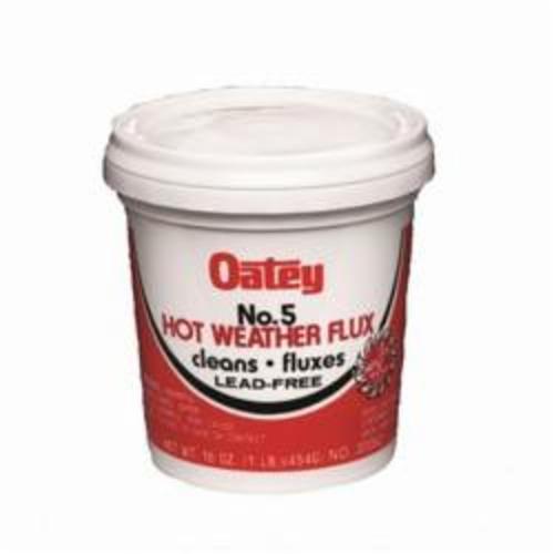 Oatey 30062 Pipe Flux, 16 oz Capacity, 29 g/L VOC, 20000 to 40000 cP Viscosity, 3 to 4 pH