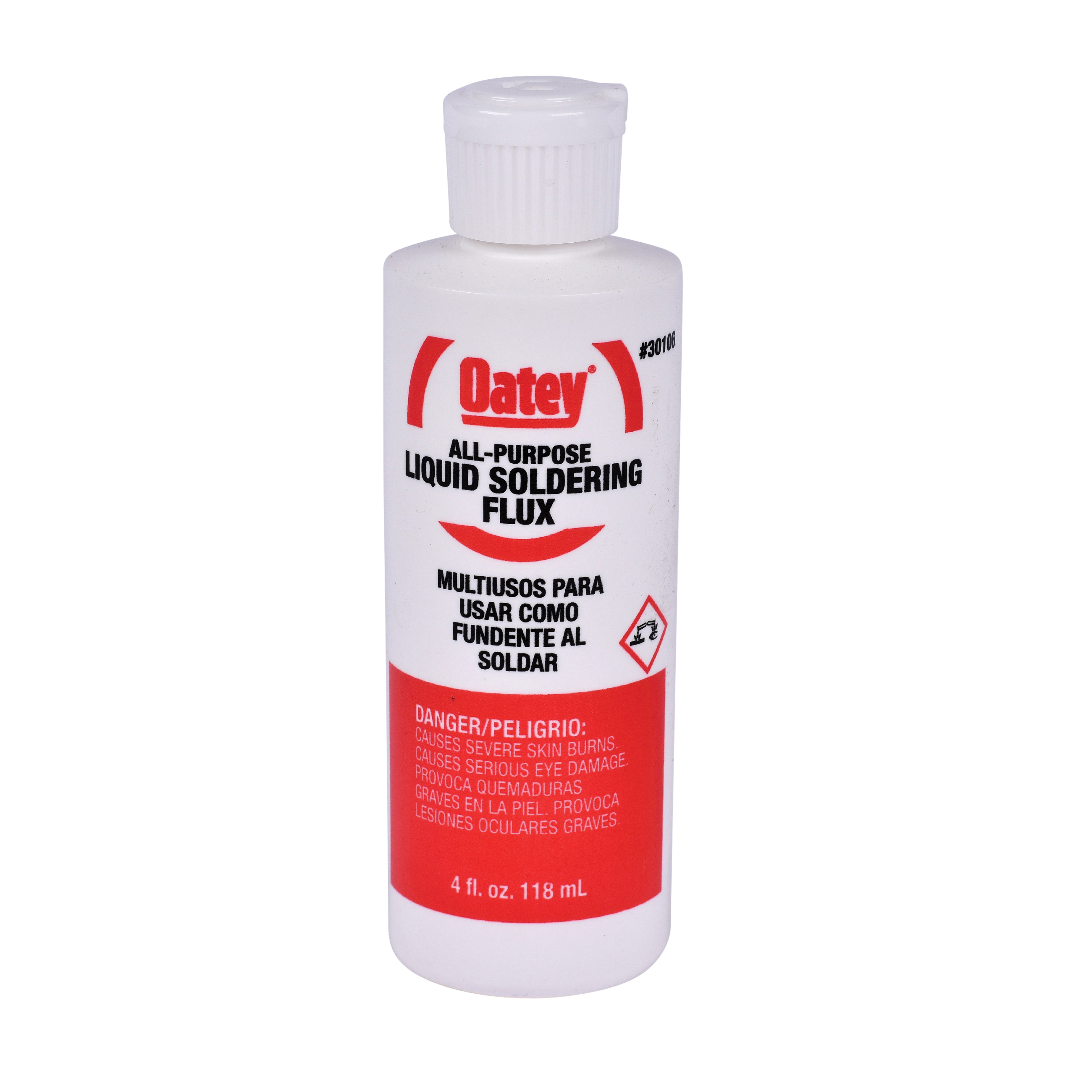 Oatey 30106 No 11 Flux, 4 oz Capacity, 10 cPs Viscosity, 2 to 3 pH