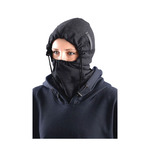 OccuNomix 1070FR-06 3-in-1 Premium Flame Resistant Balaclava, Universal, Black, Nomex/Kevlar Blend, Hook and Loop Closure