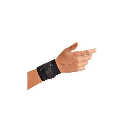 OccuNomix 311-068 Wrist Aid Support, Universal, Ambidextrous Hand, Hook and Loop Closure, Black