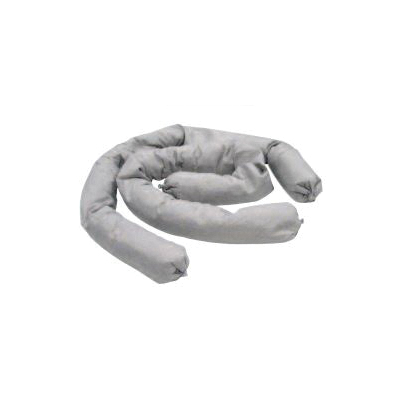 Oil-Dri L90862 Universal Cob Filled Sock With Corn Cob Filling, 3 in Dia x 46 in L, Fluids Absorbed: All, CornCob, White