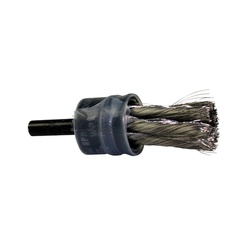 Osborn 0003002600 Scuf-Gard Coated End Brush, 1/2 in Dia Brush, Full Cable Twist Knot, 0.006 in Dia Filament/Wire, Stainless Steel Fill, 1-1/8 in L Trim