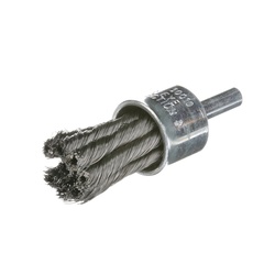 Osborn 0003000200 End Brush, 1/2 in Dia Brush, Full Cable Twist Knot, 0.006 in Dia Filament/Wire, AB Carbon Steel Fill, 1-1/8 in L Trim