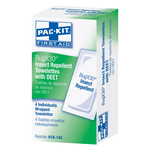 Pac-Kit BugX30 18-145 DEET Insect Repellent Wipe, 0.28 oz, Liquid Form, White
