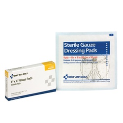 Pac-Kit 3-014 Sterile Gauze Pad, 4 x 4 in, Gauze