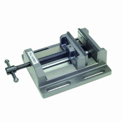 PALMGREN 9612403 Horizontal Low Profile Drill Press Vise, 7-1/2 in L x 2-7/8 in H, 4 in Jaw Opening, Cast Iron