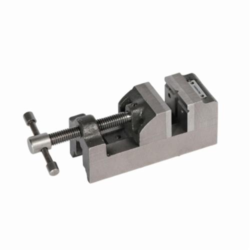 PALMGREN 9612401 Horizontal Industry Standard Traditional Drill Press Vise, 10-3/4 in L x 3-1/4 in H, 4 in Jaw Opening, Fine Grain Cast Iron