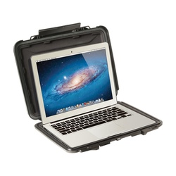 Pelican PROTECTOR CASE 1070-023-110 1070CC HardBack Laptop Case With Lid Liner, Foam Insert, For Use With 13 in Ultrabook Laptops, 15.29 in L x 11.96 in W, ABS