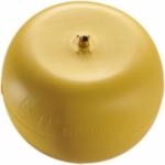 Pelican SKID-MATE 35-630-080T Pallet Air Cushion With T-Nut, 45 to 80 lb, Yellow, 6 in Dia x 4 in H, 5/16-18