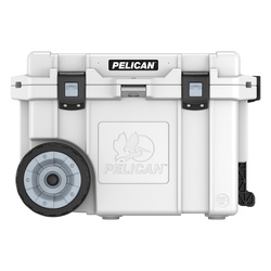 Pelican 45QW-1-WHT Wheeled Cooler, 45 qt Tank