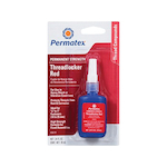 Permatex 26210 Permanent Strength Threadlocker, 10 mL Bottle, Liquid Form, Red