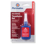 Permatex 27110 High Strength Threadlocker, 10 mL Bottle, Liquid Form, Red