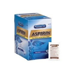 PhysiciansCare 54034 Aspirin Tablet, 250 Count, Individually Sealed Pack Package, Formula: 325 mg Aspirin