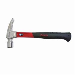 Plumb 11420N Pro Series Premium Claw Hammer, 13 in OAL, Polished/Smooth Face Surface, 20 oz Steel Head, Straight Claw, Fiberglass Handle