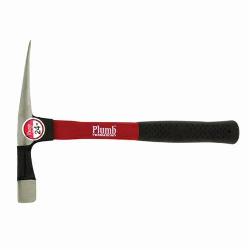 Plumb 11422 Brick Hammer With Comfort Grip, 15 oz Forged Steel Head, 12-1/4 in OAL, Fiberglass Handle
