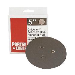 Porter-Cable 13900 Standard Replacement Adhesive Back Pad, For Use With Porter-Cable 332 Random Orbit Sander, 5 in Dia, 10000 rpm