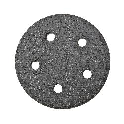 Porter-Cable 14700 Round Standard Adhesive Back Pad, For Use With 7334 and 7335 Random Orbit Sander, 5 in Dia, 5 Hole, 60 Grit, 10000 rpm