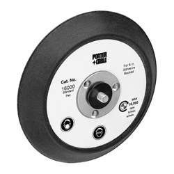 Porter-Cable 16000 Round Standard Replacement Adhesive Back Pad, For Use With 7346SP, 7424, 7336SP, 7424XP, 7435, 7345, 7346, 97455, 97466, 7335, 7336, 97355 and 97366 Porter-Cable Sander/Polisher, 6 in Dia, 6800 rpm