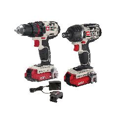 Porter-Cable 20V MAX* MATRIX PCCK602L2 2-Tool Compact Cordless Combination Kit, Tools: Drill, Impact Driver, 20 V, Lithium-Ion Battery