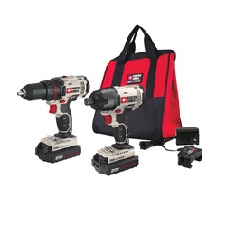 Porter-Cable 20V MAX* MATRIX PCCK604L2 2-Tool Compact Cordless Combination Kit, Tools: Drill, Impact Driver, 20 V, 1.3 Ah Lithium-Ion Battery