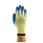 PowerFlex 80-600-10 Heavy Duty Cut Resistant Gloves, SZ 10, Latex/Natural Rubber Coating, Kevlar, Knit Wrist Cuff, Resists: Abrasion, Cut, Puncture and Tear, ANSI Cut-Resistance Level: A2, ANSI Puncture-Resistance Level: 5, Paired Hand