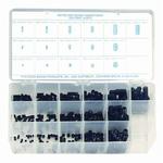 Precision Brand 12975 Set Screw Assortment With Hexagon Recessed Head, High Grade Alloy Steel, 375 Pieces