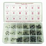 Precision Brand 13935 Set Screw Assortment With Hexagon Recessed Head, Stainless Steel, 220 Pieces