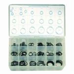 Precision Brand 13980 Metric Snap Ring Assortment, 6 to 35 mm, 295 Pieces, Spring Steel, Black Phosphate