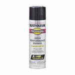 Professional 7579838 High Performance Enamel Spray Paint, 15 oz Container, Liquid Form, Black, 14 sq-ft/can Coverage