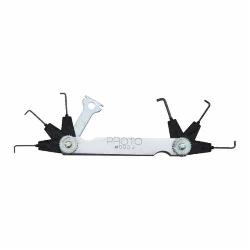 Proto J000J High Energy Spark Plug Gap Gauge Set, 7 Pieces, 3/4 x 3/32 in Blade, Carbon Steel, Black