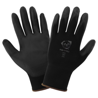 PUG Black Lightweight Polyurethane Coated Anti-Static/Electrostatic Compliant Gloves 11(2XL)