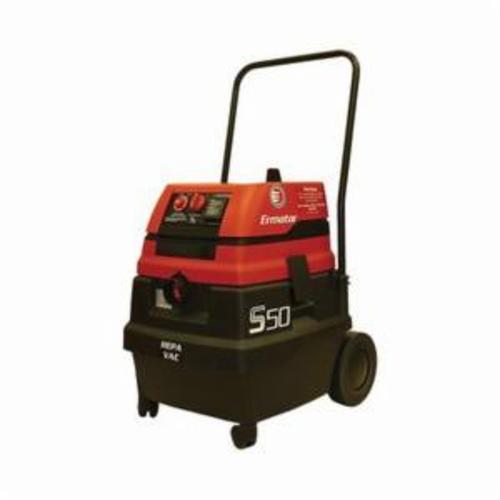 Pullman Ermator 200800094A S50 Wet/Dry Vacuum With Power Tool Outlet, 14 gal, 1.7 hp, 9.8/4.9 A, 120/230 VAC