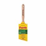 Purdy 144152230 Nylox Glide Angular Trim Brush, 3-3/16 in OAL, 3 in, Natural Hardwood Handle, Latex, Water Based