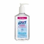 PURELL 3659-12 Hand Sanitizer, 12 fl-oz Nominal, Bottle Package, Gel Form, Fruity/Odorless Odor/Scent, Clear/Light Blue